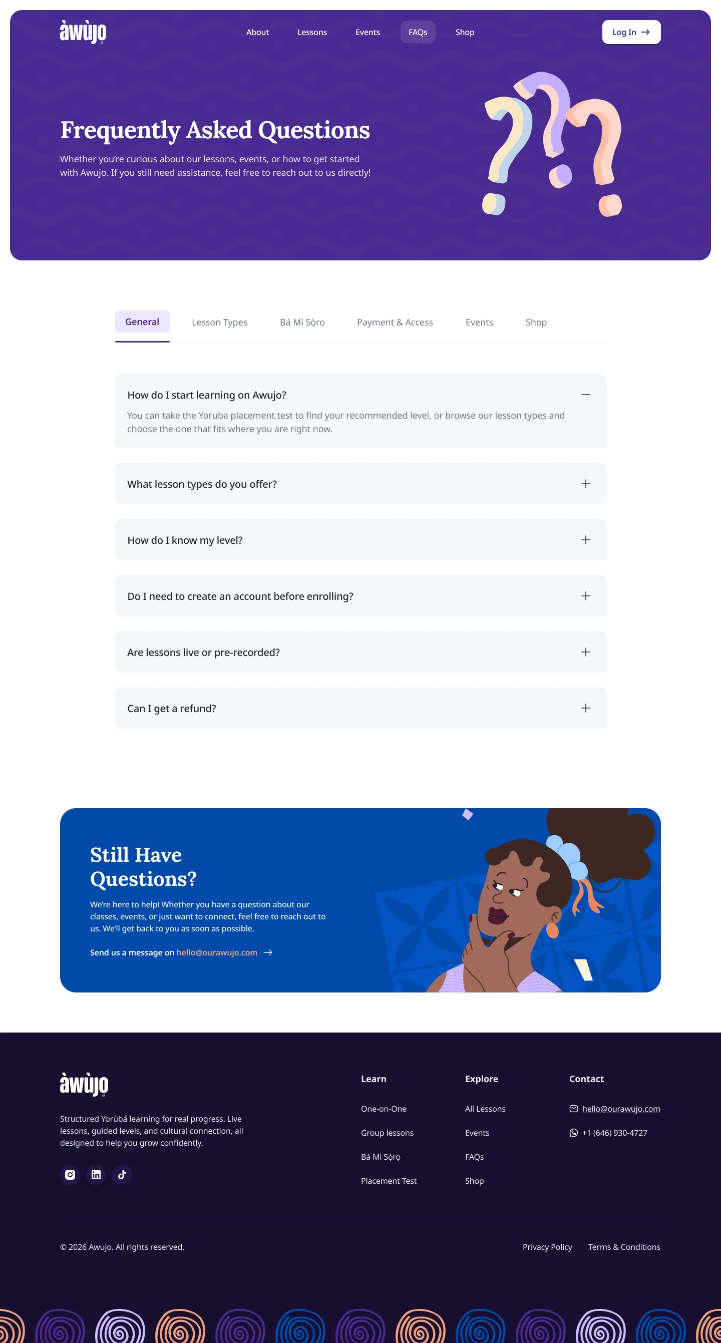 FAQ Page